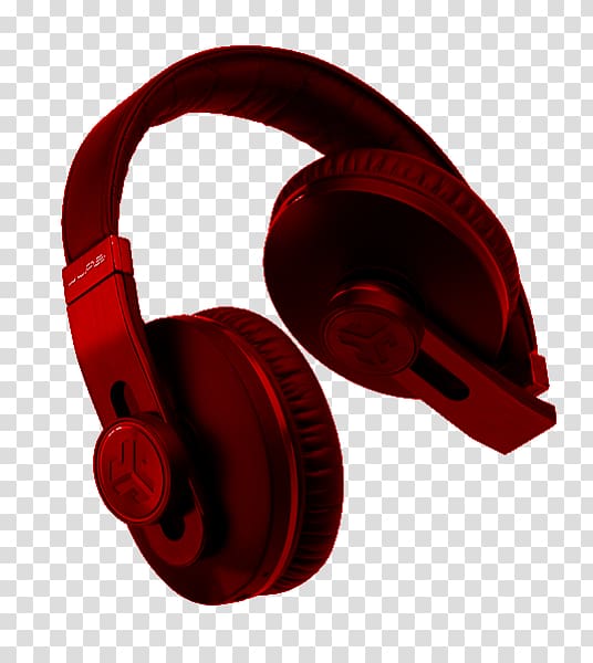 Headphones Audio signal , red headphones transparent background PNG clipart