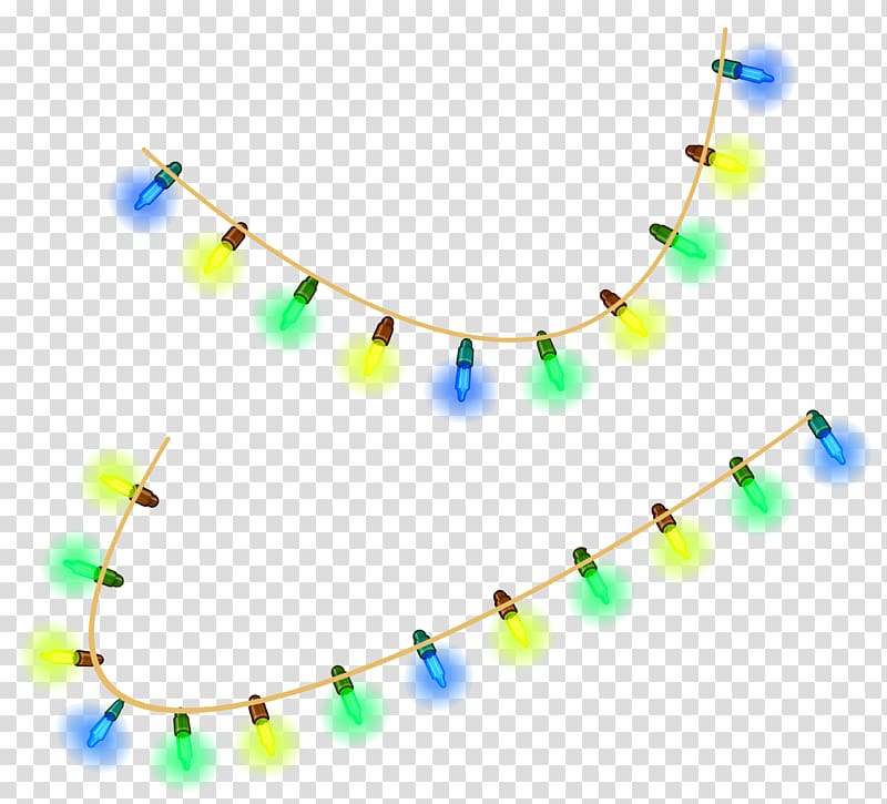 turned-on multicolored string light, Christmas lights , Christmas Lights transparent background PNG clipart