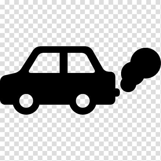silhouette of car illustration, Car Air pollution Computer Icons, POLLUTION transparent background PNG clipart