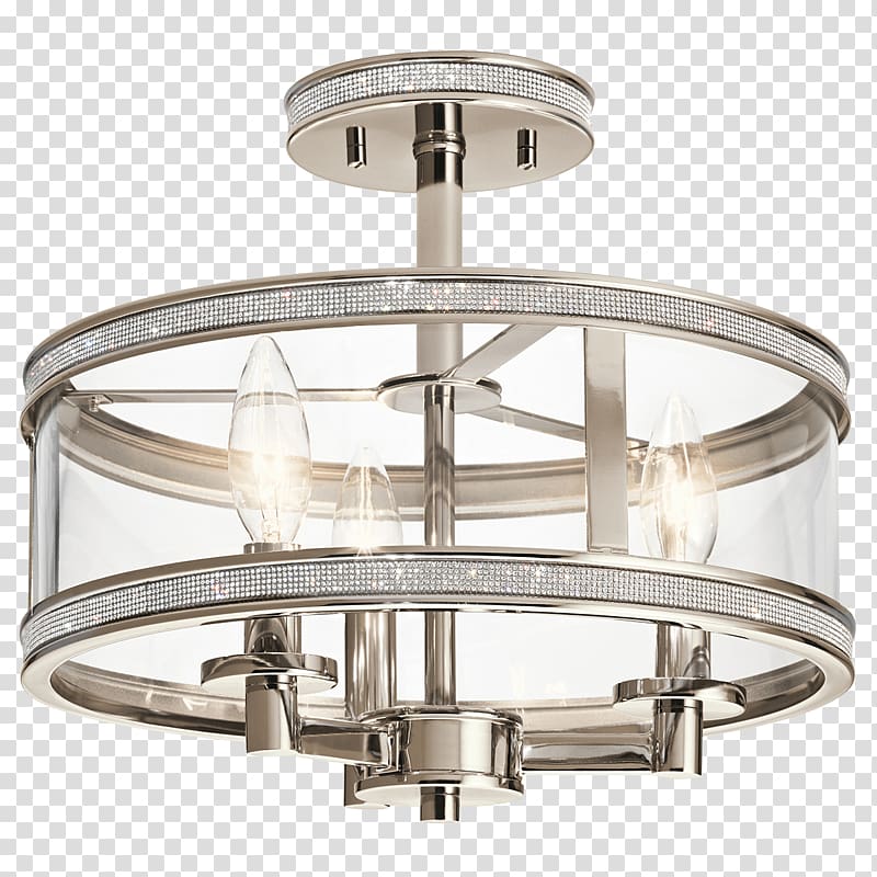 Lighting Light fixture Incandescent light bulb Kichler, fancy ceiling lamp transparent background PNG clipart
