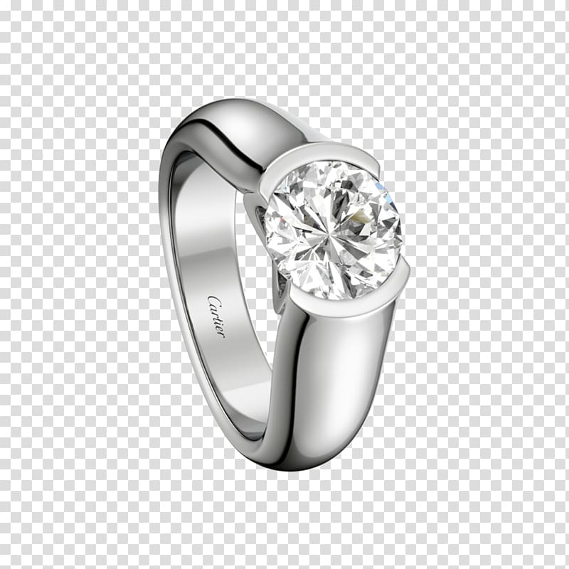 Engagement ring Wedding ring Cartier Solitaire, the characteristic two lover shadow with sunlite transparent background PNG clipart