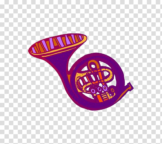 Tuba Drawing Illustration, Cartoon musical instrument trumpet transparent background PNG clipart