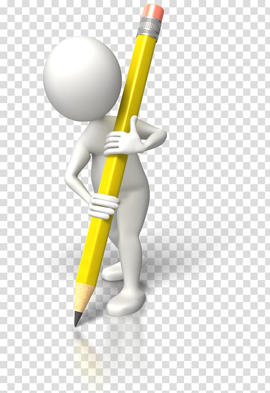 Animated film Stick figure Writing Pencil , pencil transparent background PNG clipart