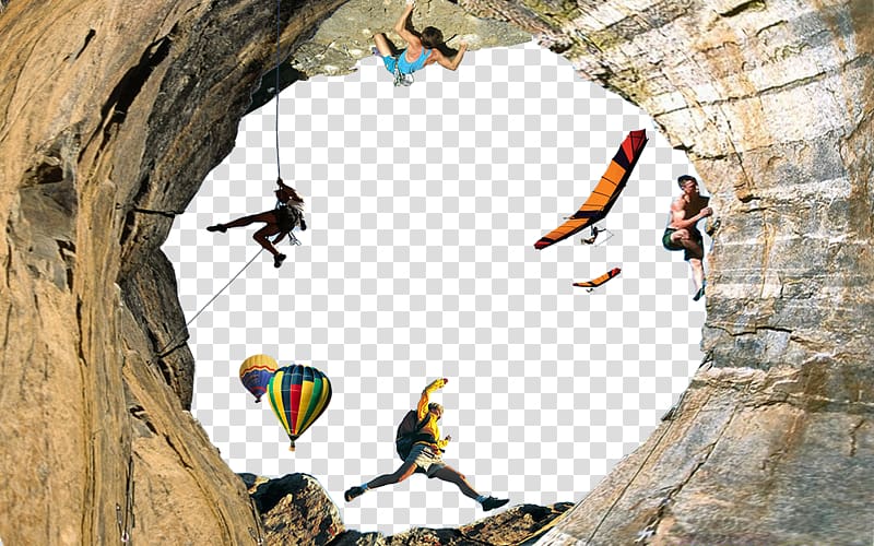 Rock climbing Outdoor recreation Sport Mountaineering, Cave transparent background PNG clipart