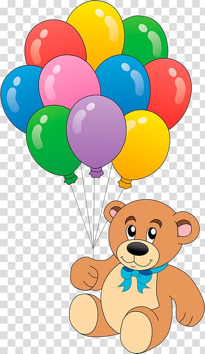 Teddy bear Balloon , bear transparent background PNG clipart
