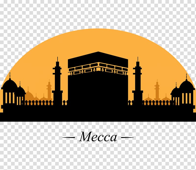 Kaaba Mecca animated illustration, Mecca Graphic design , Landmarks transparent background PNG clipart