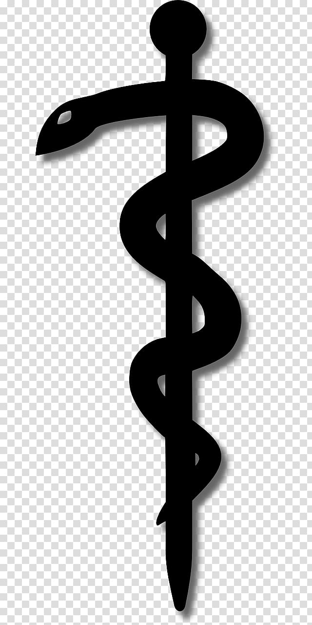 black caduceus illustration, Rod of Asclepius Medicine Symbol , cancer symbol transparent background PNG clipart