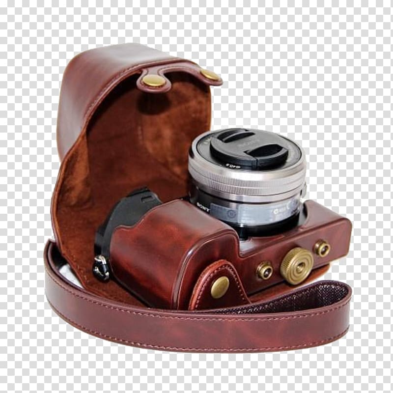 Sony Alpha 6300 Sony NEX-6 Camera lens, Sony camera with holster transparent background PNG clipart
