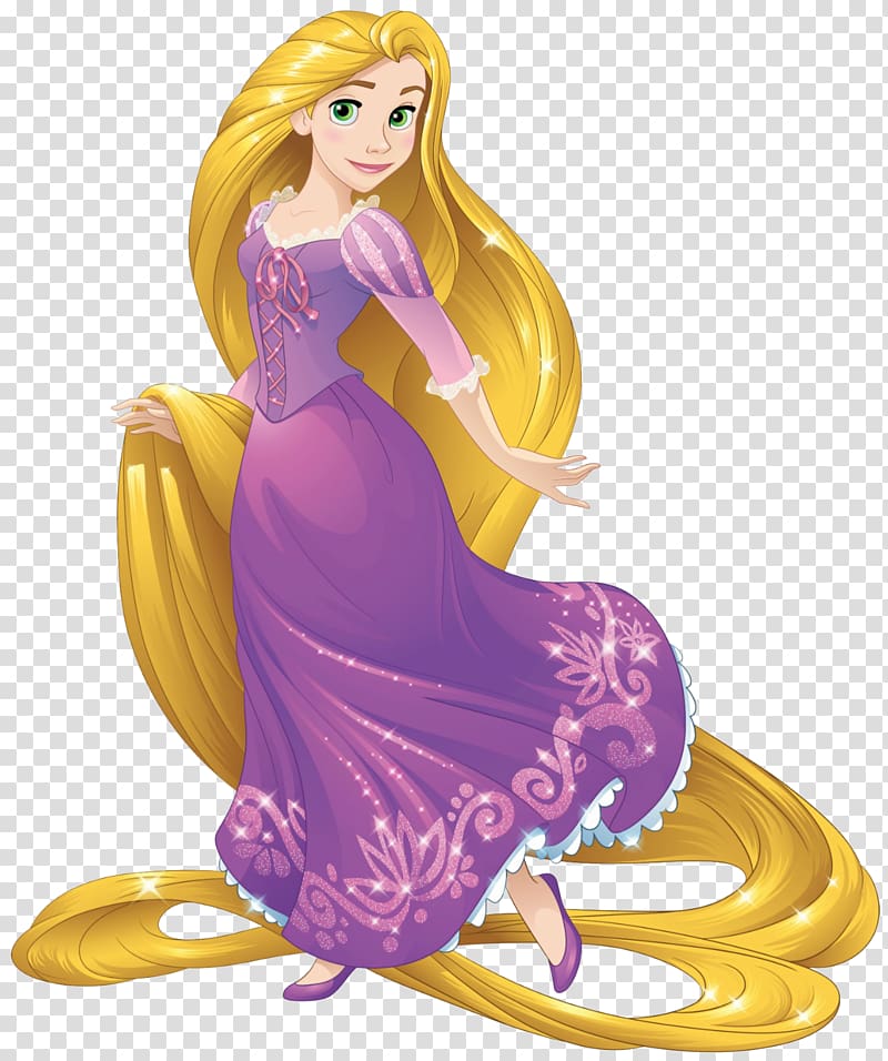 Disney Rapunzel character, Rapunzel Ariel Tiana Disney Princess, Pink Dress, Rapunzel transparent background PNG clipart