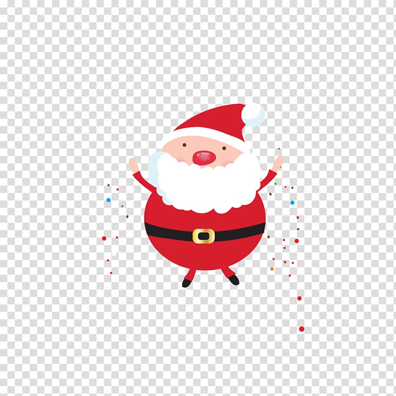 Santa Claus Christmas gift Christmas gift Christmas tree, cute cartoon Santa Claus transparent background PNG clipart