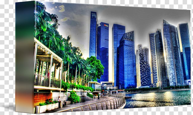 Mixed-use Urban design Water Desktop Cityscape, Singapore City transparent background PNG clipart