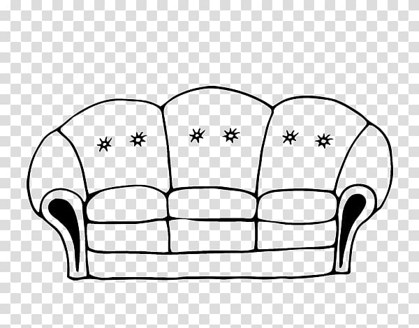 Couch Furniture Drawing Living room Coloring book, house transparent background PNG clipart