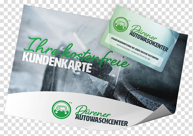 Loyalty program Dürener Autowaschcenter Text plastic, Auto Flyer transparent background PNG clipart