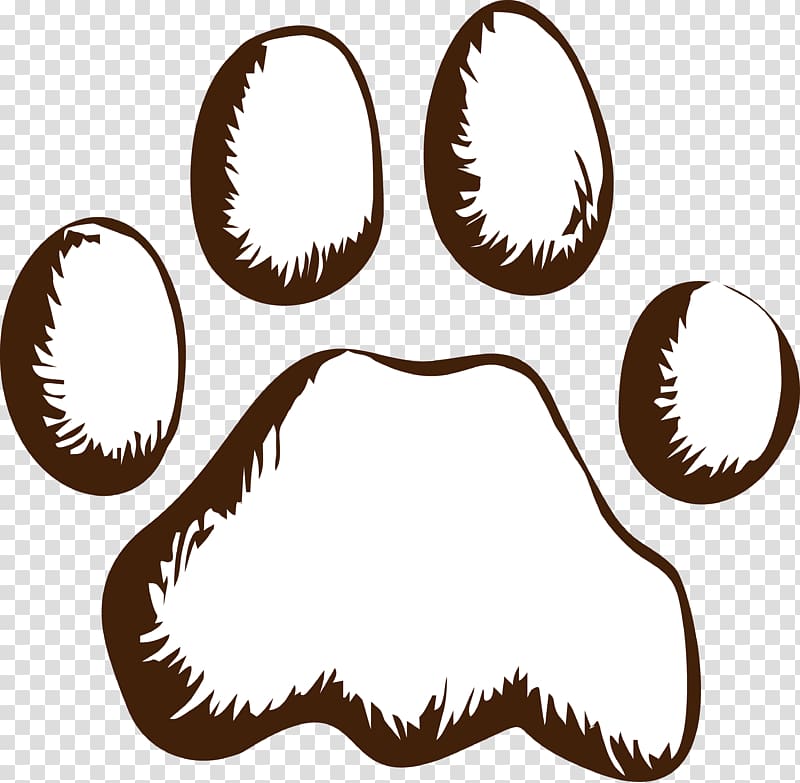 Dog Cartoon Claw, Hand painted cat paw prints transparent background PNG clipart