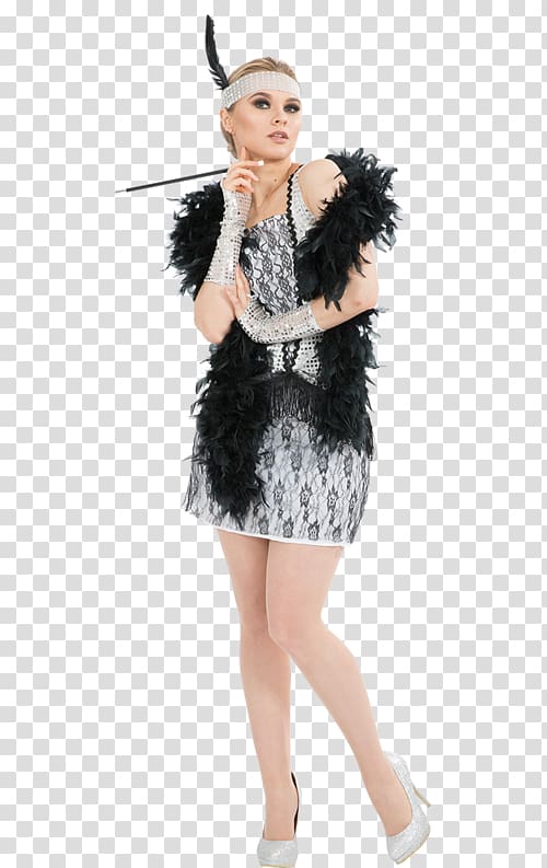 1920s Costume Flapper Fashion Prohibition in the United States, dress transparent background PNG clipart