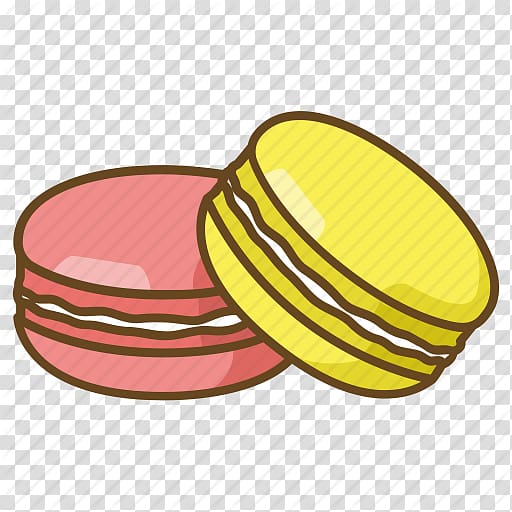 yellow and pink macaroons , Macaron Macaroon Bakery Cookie Icon, Cartoon Cookies transparent background PNG clipart