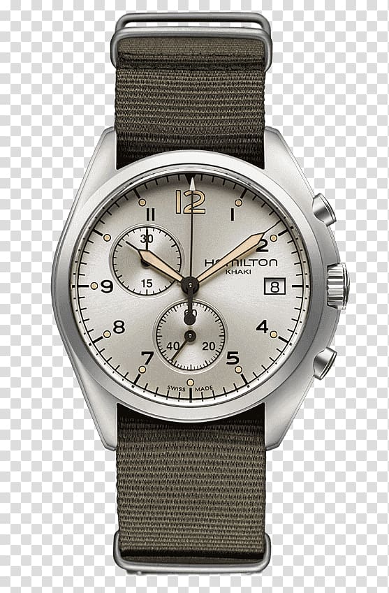 Hamilton Khaki Aviation Pilot Auto Hamilton Watch Company Chronograph 0506147919, watch transparent background PNG clipart