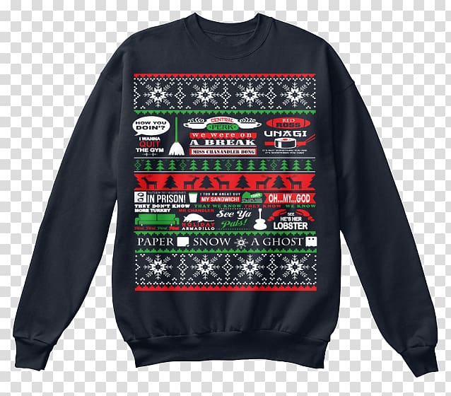 Christmas jumper T-shirt Sweater, T-shirt transparent background PNG clipart