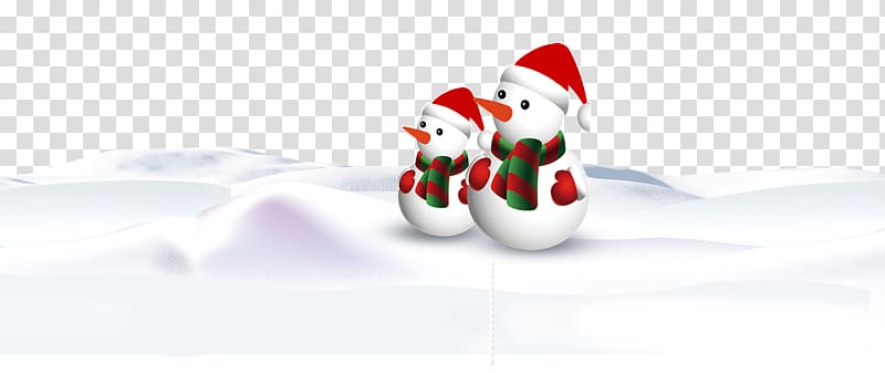 Santa Claus Christmas ornament Snowman, Free Christmas Snowman pull material transparent background PNG clipart
