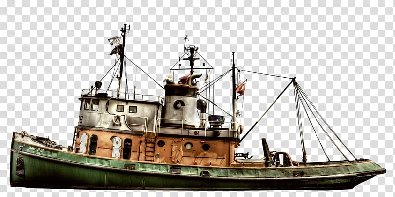 Ship Tugboat Fishing trawler Fishing vessel, Ship transparent background PNG clipart