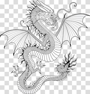 Chinese dragon Tattoo Japanese dragon, dragon transparent background ...