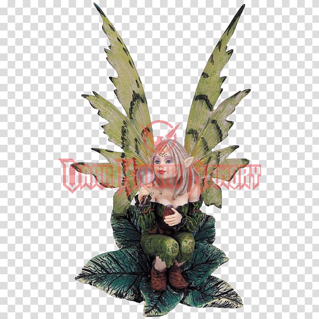 Figurine The Fairy with Turquoise Hair Pixie Statue, Fairy transparent background PNG clipart