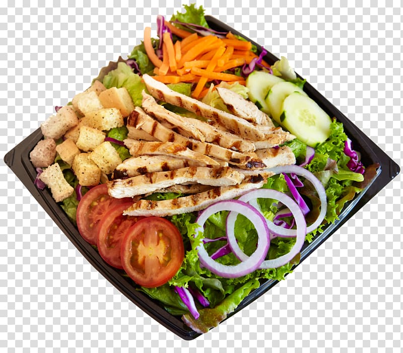 Hamburger Caesar salad Chicken salad Submarine sandwich, Habit Burger Salad transparent background PNG clipart