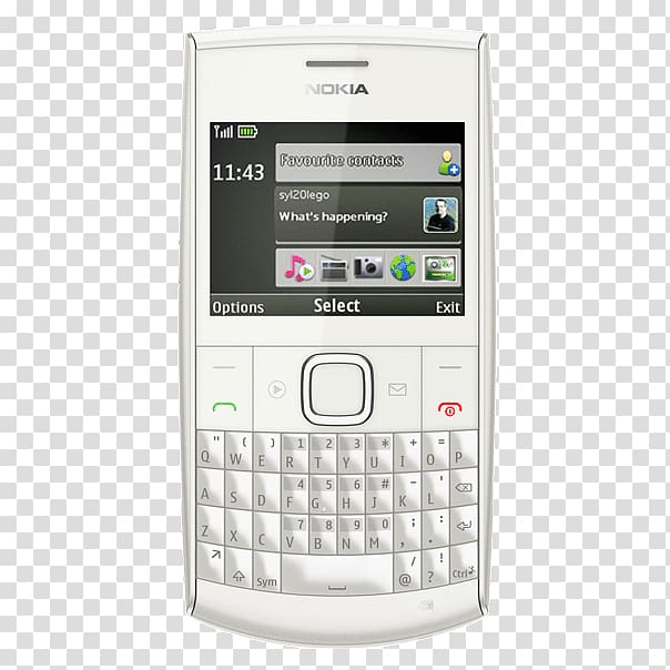 Nokia X2-01, Silver, Unlocked, GSM Microsoft Nokia X2-01 Nokia X2-00, tx4 transparent background PNG clipart