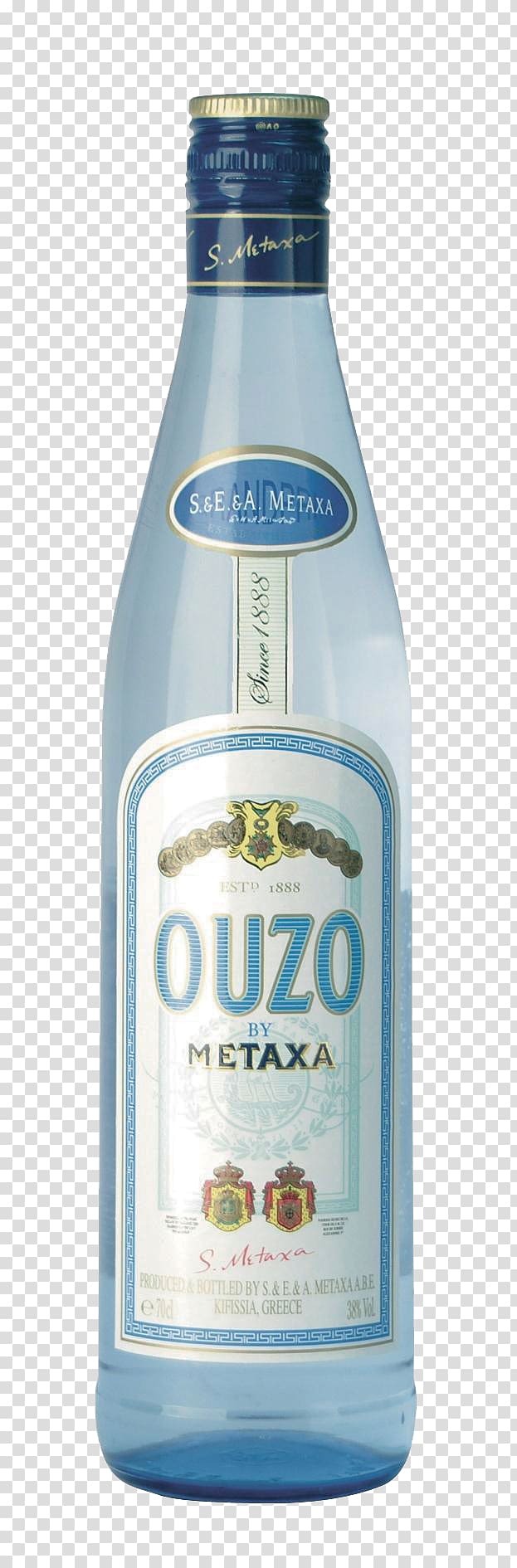 Liqueur Ouzo Metaxa Distilled beverage Tsipouro, vodka transparent background PNG clipart