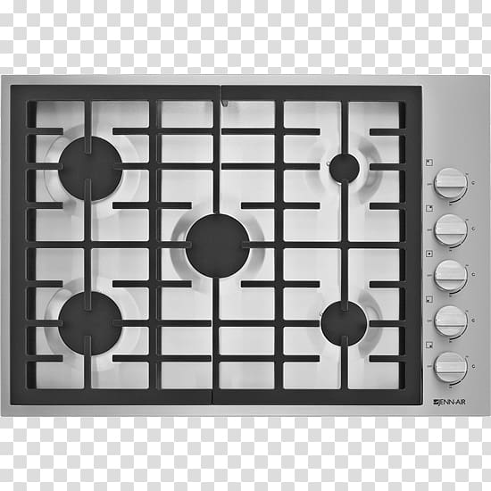 Gas burner Cooking Ranges Home appliance Jenn-Air Brenner, top view freeze transparent background PNG clipart