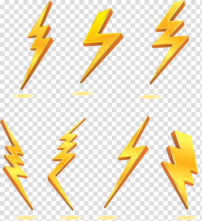Lightning , Cartoon lightning material transparent background PNG clipart