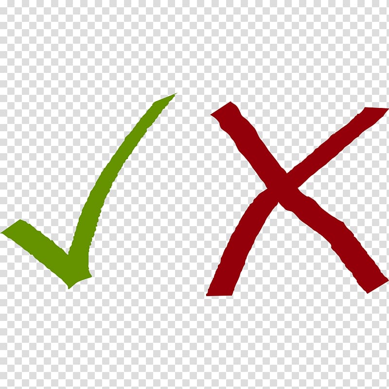 Check mark Cross Tick , Tick And Cross transparent background PNG clipart