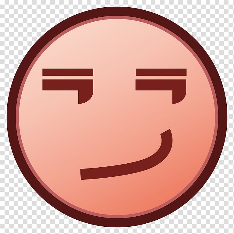 Smirk YouTube Emoji Smile, sixty-one transparent background PNG clipart