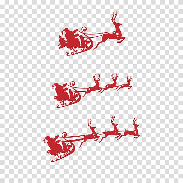 Santa Claus Deer Christmas Gift, Driving Santa Claus Christmas deer buckle clip Free transparent background PNG clipart