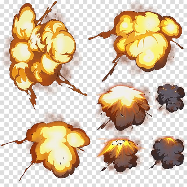 Explosion Computer file, Games blasting effect transparent background PNG clipart