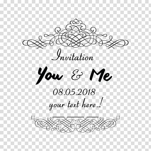 Wedding invitation Convite Ornament Marriage, element invitations transparent background PNG clipart