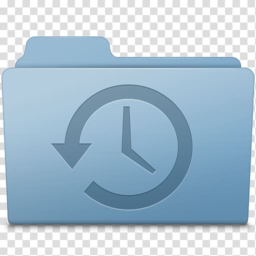 blue timer file folder illustration, electric blue brand, Backup Folder Blue transparent background PNG clipart