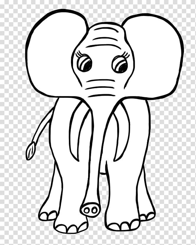 African elephant Indian elephant Lion Drawing , Elephant Drawings transparent background PNG clipart