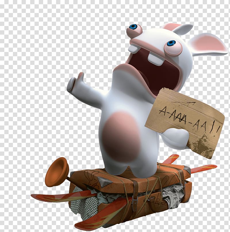 Rayman Raving Rabbids 2 Video game Rabbit Ubisoft, suitcase transparent background PNG clipart