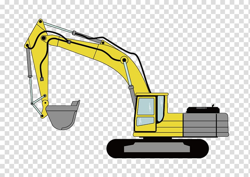 Caterpillar Inc. Excavator Machine, excavator transparent background PNG clipart