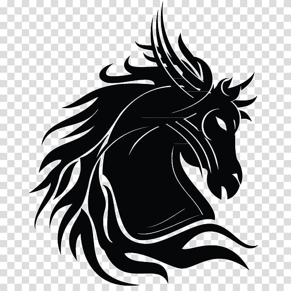 angry horse head logo