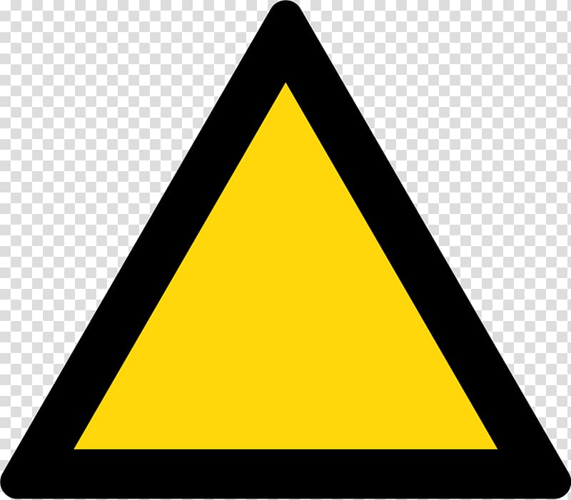 Warning sign Symbol , Yellow Triangle transparent background PNG clipart