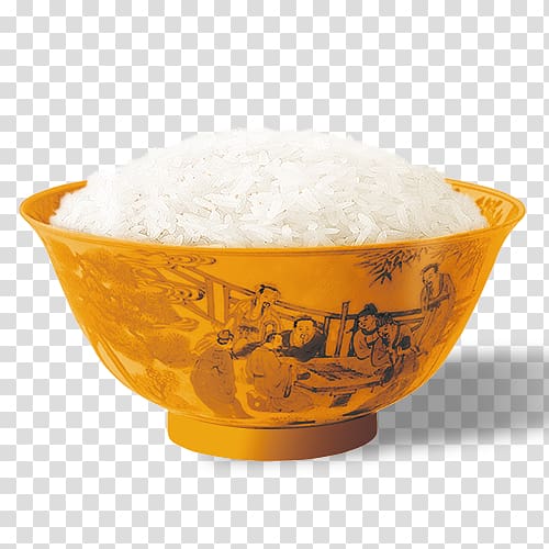 Oryza sativa White rice Bowl, Free bowl of rice to pull transparent background PNG clipart