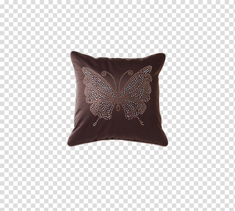 Throw pillow Cushion, Butterfly Pillow transparent background PNG clipart
