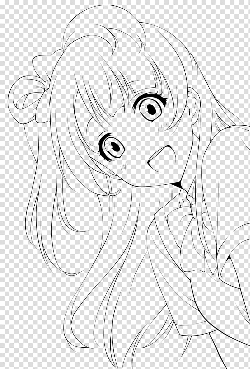 Line art Drawing Kotori Minami Sketch, others transparent background PNG clipart