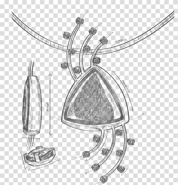 Line art Body Jewellery Sketch, Jewelry Making transparent background PNG clipart