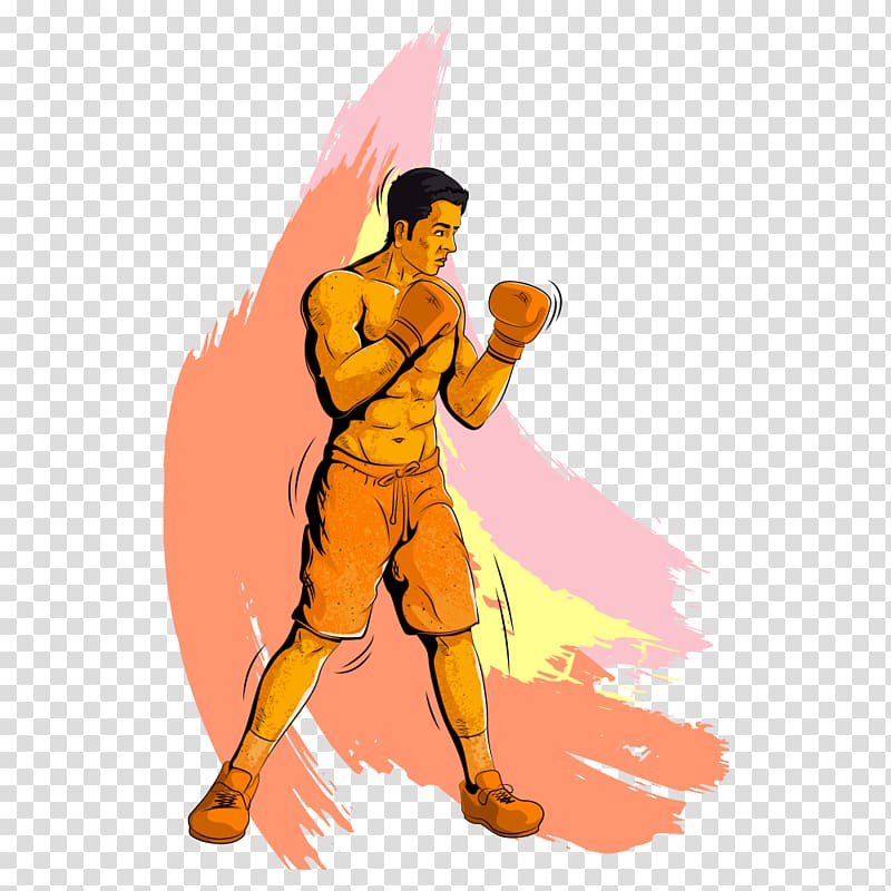 Sport Kickboxing Illustration, boxing transparent background PNG clipart