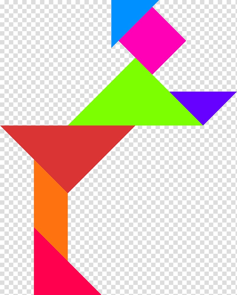 Tangram Puzzle Color , figure transparent background PNG clipart