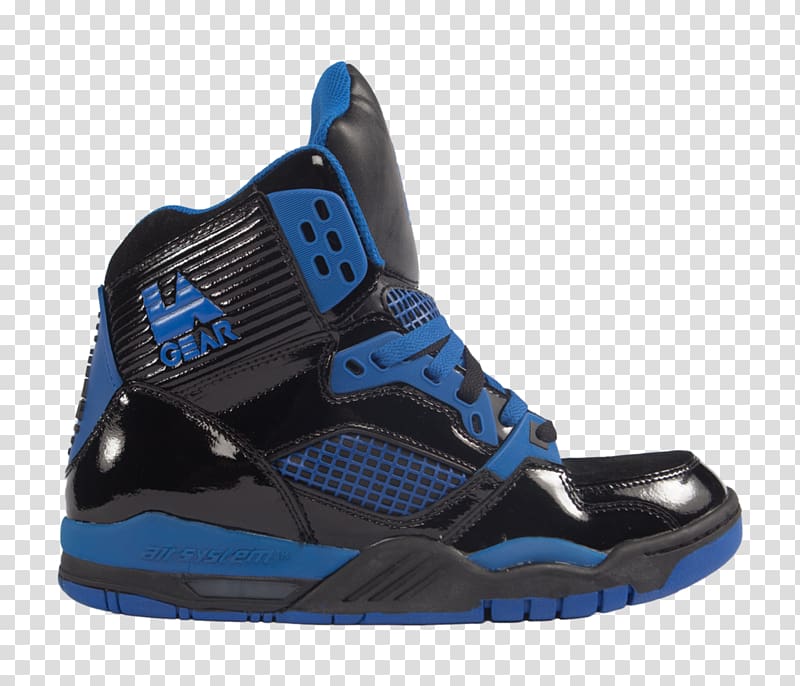 LA Gear Sneakers High-top Air Jordan Shoe, black leather shoes transparent background PNG clipart