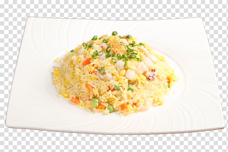 Fried rice Fried egg Japanese Cuisine, Fried rice with corn and egg transparent background PNG clipart